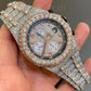 Custom Hip-Hop Jewelry Two Tone Fashion Moissanite Chrono AP Watch customdiamjewel