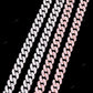 VVS Moissanite 925 Silver Miami Cuban Chain For Unisex CustomDiamJewel
