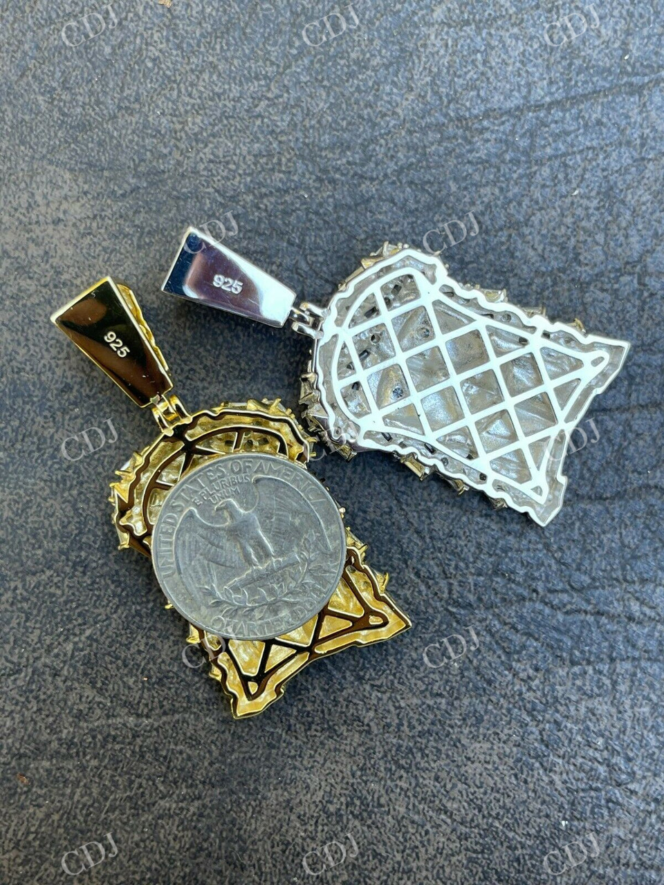 Jesus Piece Baguette Diamond Pendant  customdiamjewel   