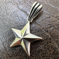 14k Gold star Hip Hop Pendant  customdiamjewel   