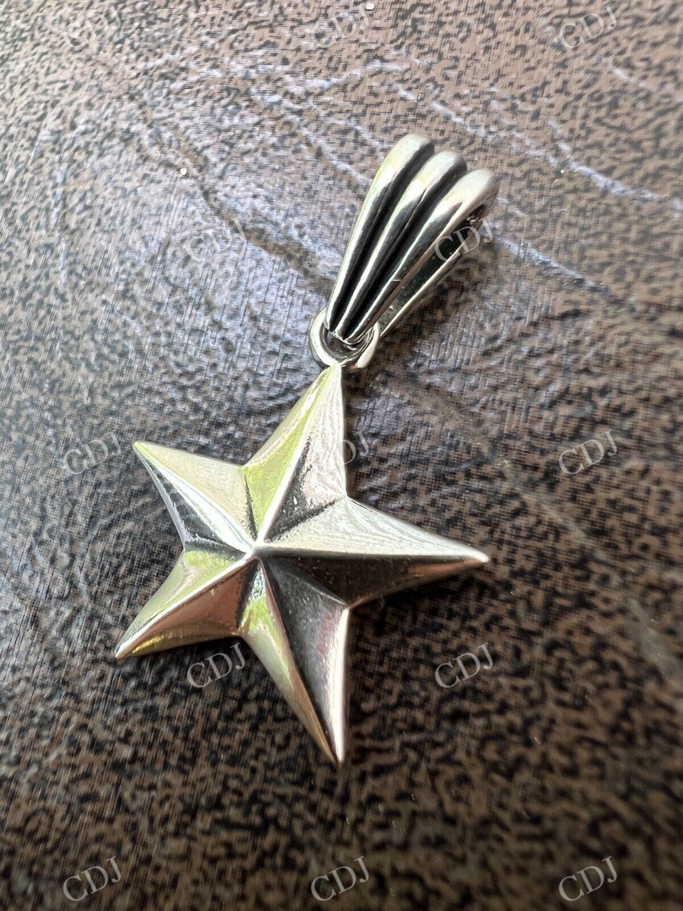14k Gold star Hip Hop Pendant  customdiamjewel   