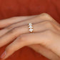 14K Gold Marquise Diamond Wedding Band  customdiamjewel   