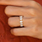 0.97CTW Marquise And Round Lab Grown Diamond Floral Wedding Band  customdiamjewel   