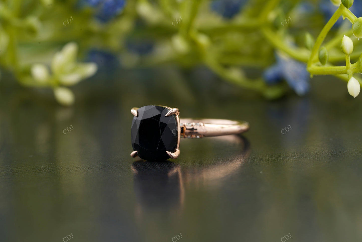 Cushion Rose Gold Engagement Ring customdiamjewel