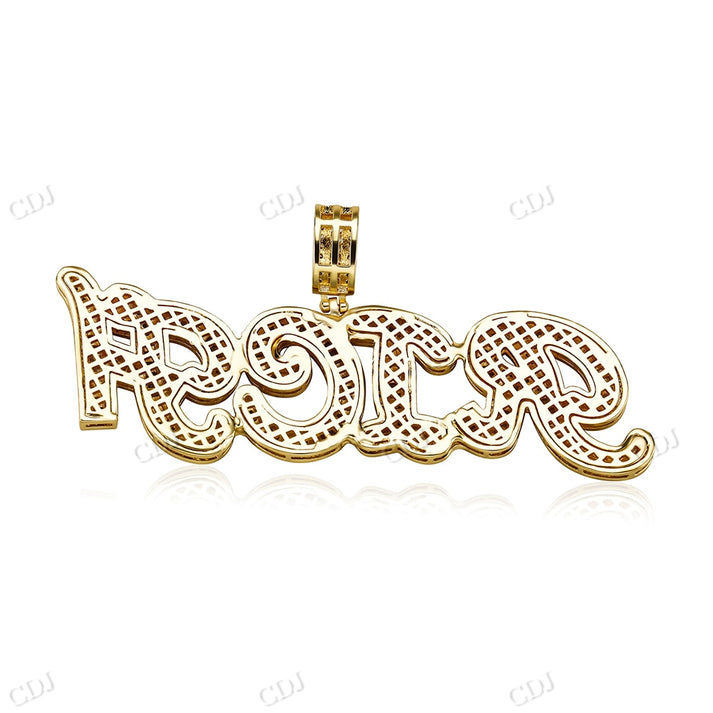 Hip Hop Iced Out RICH Moissanite Diamond Pendant hip hop jewelry CustomDiamJewel