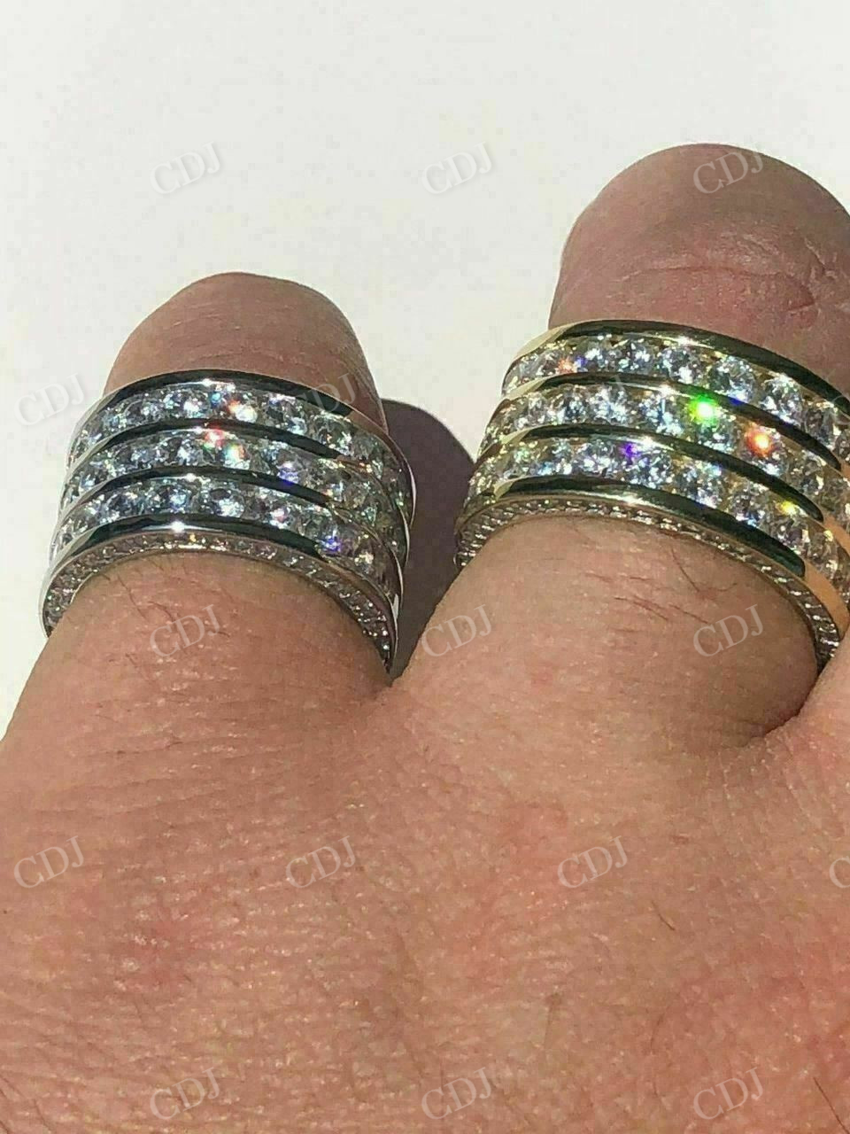 Round Cut Lab Grown Diamond Tennis Ring  customdiamjewel   