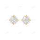 Yellow Gold Plated Multi Shape Moissanite Diamond Earrings Stud earrings CustomDiamJewel