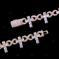 VVS1 Moissanite Cross Infinity Link Chain For Unisex CustomDiamJewel