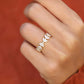 14K Gold Marquise Diamond Wedding Band  customdiamjewel   