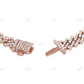 Trendy One Row Silver Moissanite Cuban Bracelets