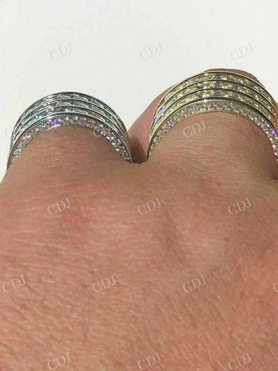 Round Cut Lab Grown Diamond Tennis Ring  customdiamjewel   