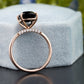 Cushion Rose Gold Engagement Ring customdiamjewel