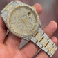 Rolex Datejust SkyDweller full iced out 2 tone Moissanite Diamond Watch customdiamjewel