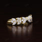14K Gold Marquise Diamond Wedding Band  customdiamjewel   
