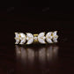 14K Gold Marquise Diamond Wedding Band  customdiamjewel   