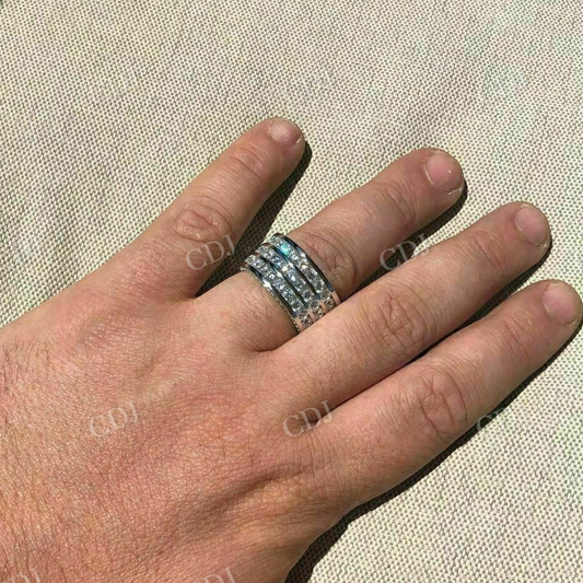 Round Cut Lab Grown Diamond Tennis Ring  customdiamjewel   