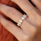 14K Gold Marquise Diamond Wedding Band  customdiamjewel   