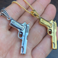 Yellow gold Gun Unique Style Pendant customdiamjewel
