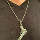 Yellow gold Gun Unique Style Pendant customdiamjewel