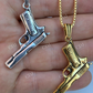 Yellow gold Gun Unique Style Pendant customdiamjewel