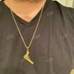 Yellow gold Gun Unique Style Pendant customdiamjewel