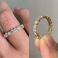 Baguette And Round Lab Grown Diamond Band