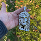 925 Sterling Silver Jesus Piece Pendant  customdiamjewel   