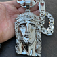 925 Sterling Silver Jesus Piece Pendant  customdiamjewel   