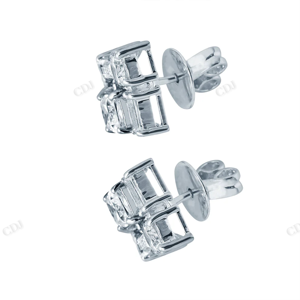 Sterling Silver Moissanite Baguette Pendant hip hop jewelry CustomDiamJewel