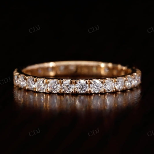 Full Eternity 18K Solid Gold Round Cut Diamond Eternity Band  customdiamjewel   