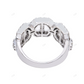 14k Iced Out Moissanite Cuban Link Ring hip hop jewelry customdiamjewel
