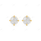 Medium Stud with Multi-Shape Moissanite Diamond Earring Stud earrings CustomDiamJewel