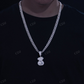 Iced Out Moissanite Diamond Sparkle Dollar Bag Pendant hip hop jewelry CustomDiamJewel