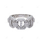 14k Iced Out Moissanite Cuban Link Ring hip hop jewelry customdiamjewel