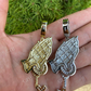 Praying Hands Cross Mens Diamond Pendant  customdiamjewel   