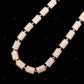 VVS Moissanite 925 Sterling Silver Gold Plated Chain CustomDiamJewel