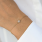 0.15CTW Moissanite Halo Set Diamond Bracelet  customdiamjewel   