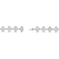 18k Gold Moissanite Clover Link Bracelet CustomDiamJewel