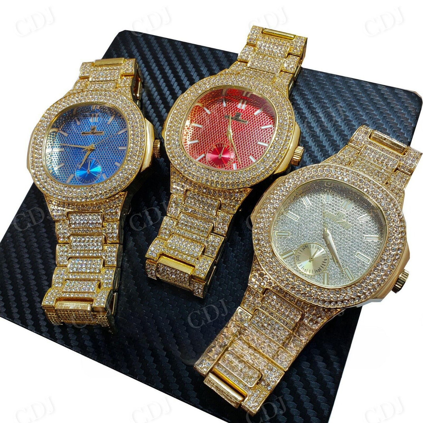 Lab Grown Diamond Patek Philippe Hip Hop Wrist Watch customdiamjewel