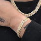 Sterling Silver Yellow Gold Plated Hip Hop Bracelet hip hop jewelry CustomDiamJewel
