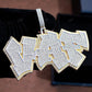 Iced Out Two Tone "VAF" Custom Letter Diamond Pendant hip hop jewelry customdiamjewel   