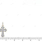1.9 Inch Lab Grown Diamond 14K Gold Cross Pendant Hip Hop Pendent customdiamjewel