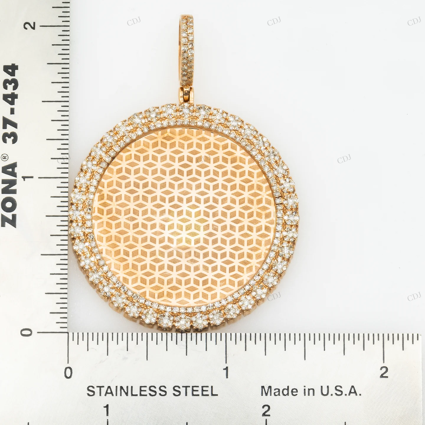 1.95 CTW Iced Out Custom Pendant hip hop jewelry customdiamjewel