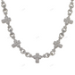 12.16 CTW Round And Baguette Diamond Infinity Link Cross Chain hip hop jewelry CustomDiamJewel