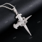 Cross Design Solid Gold Hip Hop Pendant For Men hip hop jewelry CustomDiamJewel