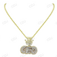 Hip Hop 925 Silver Baguette Diamond CEO Crown Pendant hip hop jewelry CustomDiamJewel