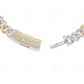 VVS Moissanite Two Tone Miami Cuban Link Chain CustomDiamJewel