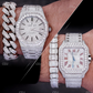 Moissanite Diamond Cartier Santos Watch For Men customdiamjewel