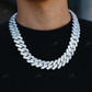 20MM Square Link Moissanite Silver Cuban Chain hip hop jewelry CustomDiamJewel