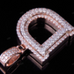 1.5" 1.7 CTW 10K Gold Natural Diamond D Letter Pendant CustomDiamJewel